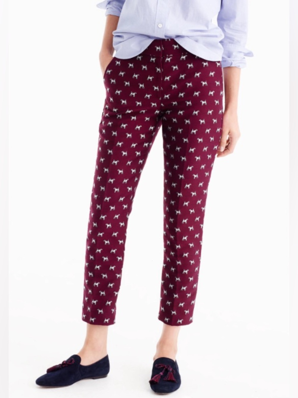 J.Crew Terrier Jacquard Cropped Pant